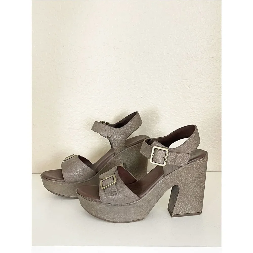 Kork-Ease Kenora Platform Sandals in gray brown